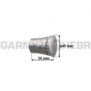 Koncovka pro tyč 25mm Prince Crystal - satina