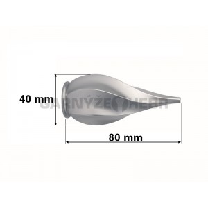 Koncovka pro tyč 25mm Twister - satina