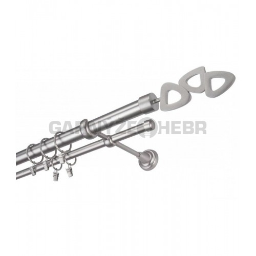 Garnýž kovová 320 cm dvouřadá - dvojitá 25 Lilette Satina