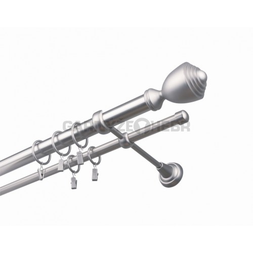 Garnýž kovová 110 cm dvouřadá - dvojitá 25 Palacio Satina