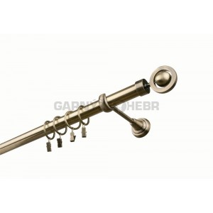 Garnýž kovová 100 cm jednořadá 25 Atena mosaz