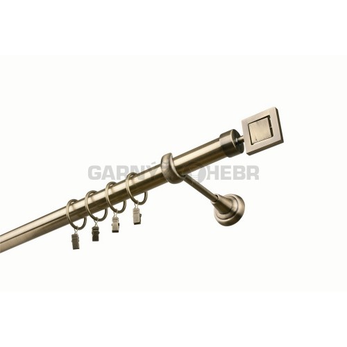 Garnýž kovová 480 cm jednořadá 25 Apollo mosaz