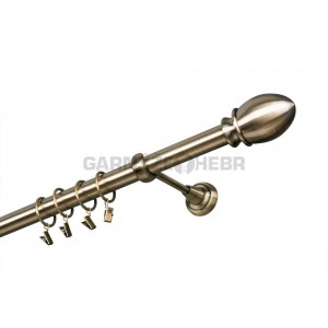 Garnýž kovová 100 cm jednořadá 25 Belluno mosaz