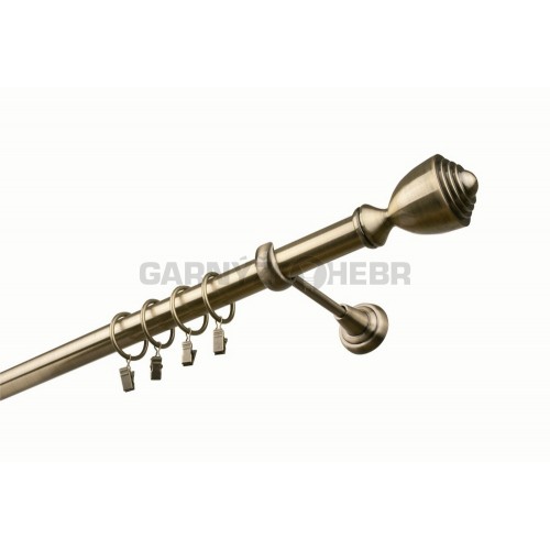 Garnýž kovová 110 cm jednořadá 25 Palacio mosaz