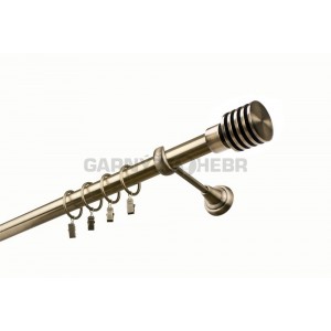 Garnýž kovová 100 cm jednořadá 25 Talarki mosaz