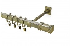 Roma 20x20mm starozlatá