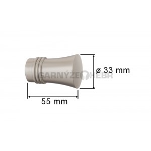 Koncovka pro tyč 16mm Capri - chrom mat