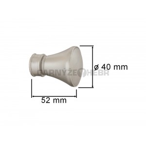 Koncovka pro tyč 16mm Koloseo - chrom mat