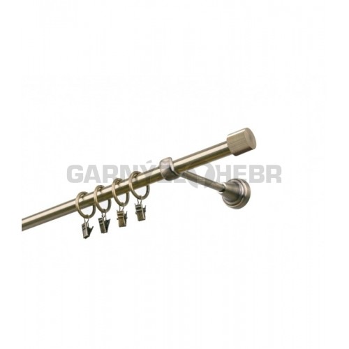 Garnýž kovová 260 cm jednořadá 16 Válec mosaz