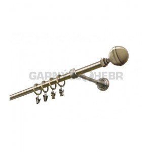 Garnýž kovová 100 cm  jednořadá 16 Kalisto mosaz