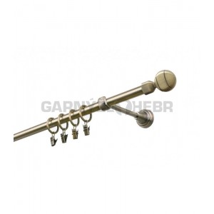 Garnýž kovová 100 cm  jednořadá 16 Paola mosaz