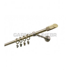 Garnýž kovová 100 cm  jednořadá 16 Piza II mosaz