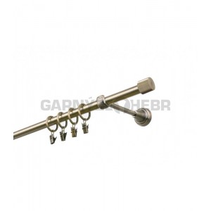 Garnýž kovová 100 cm  jednořadá 16 Válec mosaz