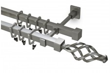 Azur 20x20mm stříbrná