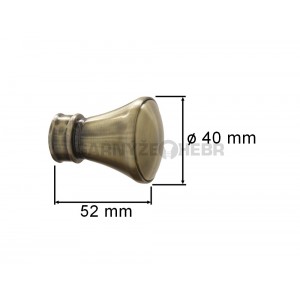 Koncovka pro tyč 16mm Koloseo - mosaz