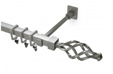 Azur 20x20mm stříbrná