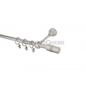 Záclonová tyč 3,2m kovová, Cylinder, chrom mat 