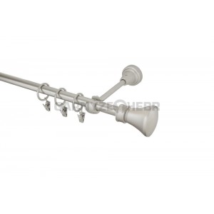 Záclonová tyč 4m kovová, Koloseo, chrom mat 