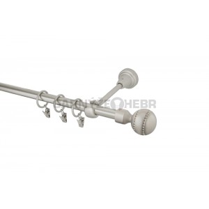 Záclonová tyč 3,2m kovová, Paola crystal, chrom mat 