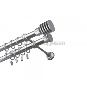 Garnýž kovová 100 cm dvouřadá - dvojitá 25/25 Talarki Satina