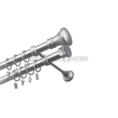 Garnýž kovová 260 cm dvouřadá - dvojitá 25/25 Žezlo Satina