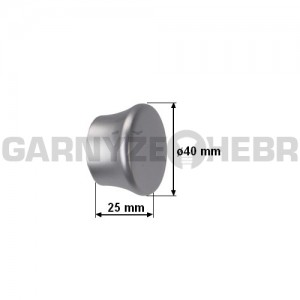 Garnýž kovová 100 cm dvouřadá - dvojitá 25/25 Belluno Satina
