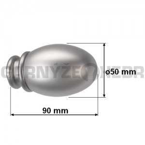 Garnýž kovová 260 cm dvouřadá - dvojitá 25/25 Belluno Satina