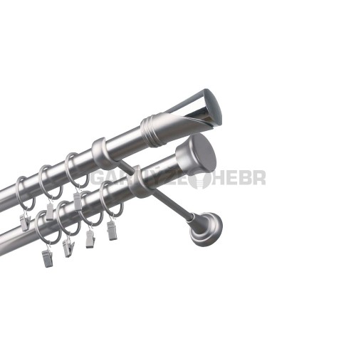 Garnýž kovová 280 cm dvouřadá - dvojitá 25/25 Duncan Satina