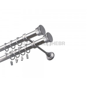 Garnýž kovová 110 cm dvouřadá - dvojitá 25/25 Fulda double Satina