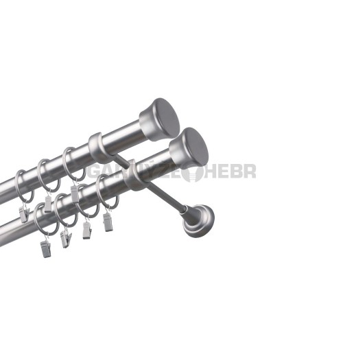 Garnýž kovová 380 cm dvouřadá - dvojitá 25/25 Fulda double Satina