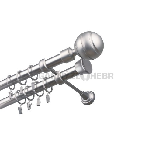 Garnýž kovová 190 cm dvouřadá - dvojitá 25/25 Paola Satina