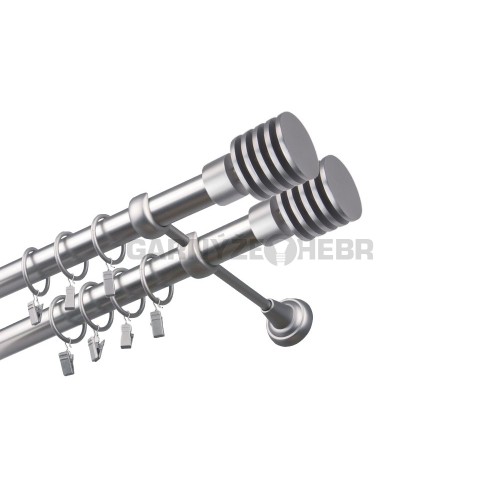 Garnýž kovová 340 cm dvouřadá - dvojitá 25/25 Talarki double Satina