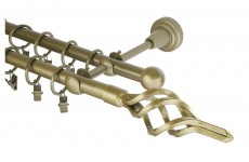 Azur 16mm zlatá antik