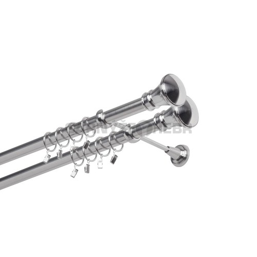 Garnýž kovová 320 cm dvouřadá - dvojitá 25/25 Žezlo double Nerez