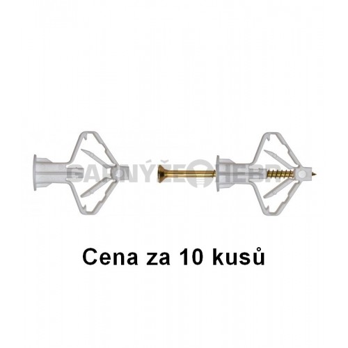 Hmoždinka s vrutem 3,5x60mm do sádrokartonu balení 10ks