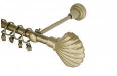 Mušle 16mm zlatá antik