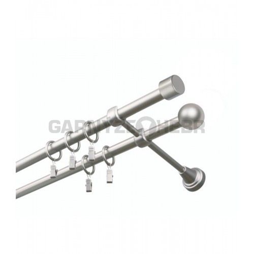 Garnýž kovová 340 cm dvouřadá - dvojitá 16 Válec satina