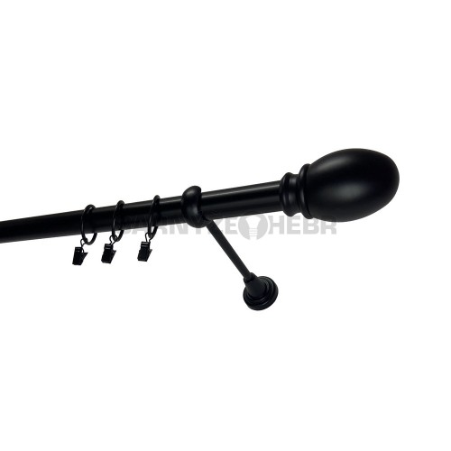 Garnýž kovová 120 cm jednořadá 25 Belluno černá