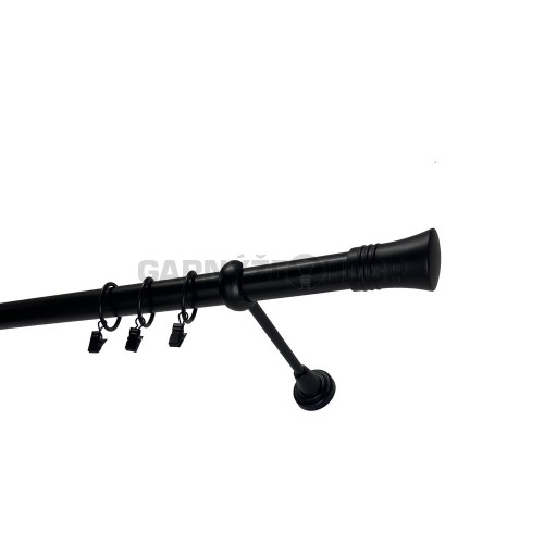 Garnýž kovová 120 cm jednořadá 25 Capri černá