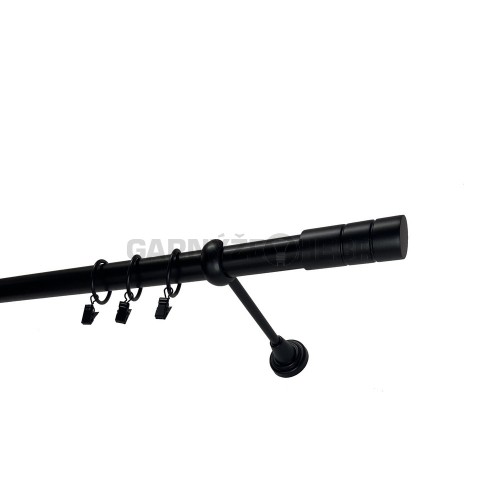 Garnýž kovová 140 cm jednořadá 25 Cylinder černá