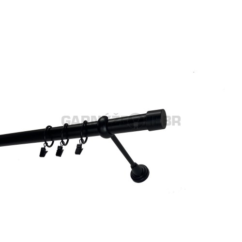 Garnýž kovová 160 cm jednořadá 25 Pullo černá