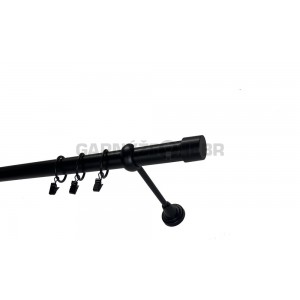 Garnýž kovová 320 cm jednořadá 25 Pullo černá