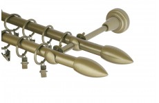 Špice 16mm double zlatá antik