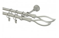 Blesk 16mm double matná stříbrná