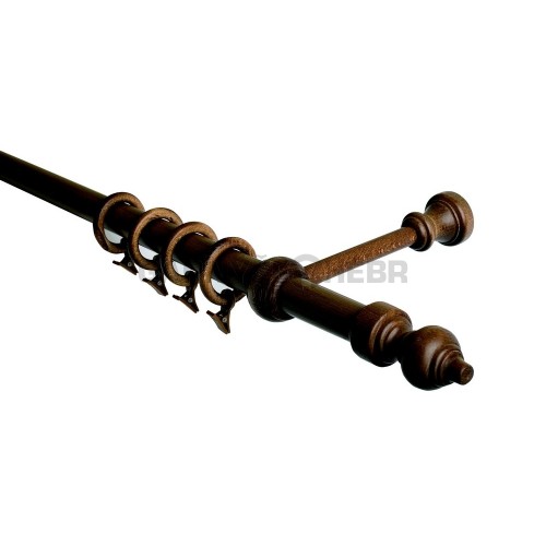 Garnýž 120 cm jednořadá odstín ořech