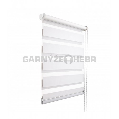 Roleta Den a noc - sněhově bílá 40