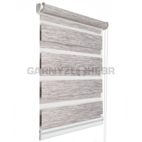 Roleta Den a noc - šedý melír 12