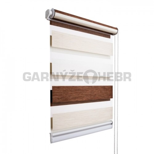 Roleta Den a noc - bílošedohnědá 302