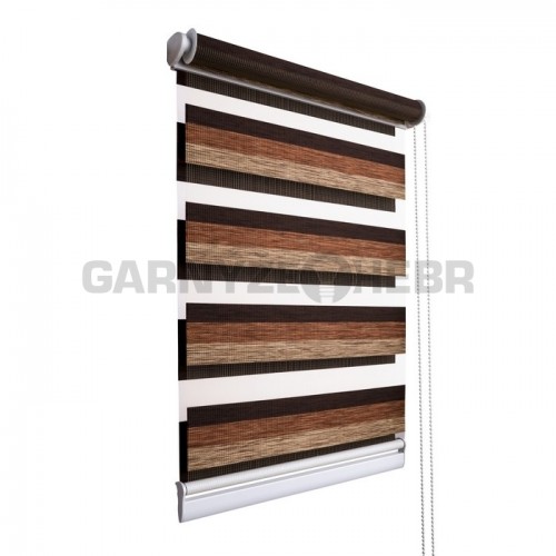 Roleta Den a noc - hnědá mix 505