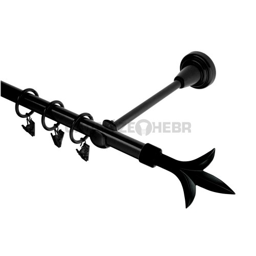 Garnýž kovová 320 cm jednořadá 16 Lilie černá